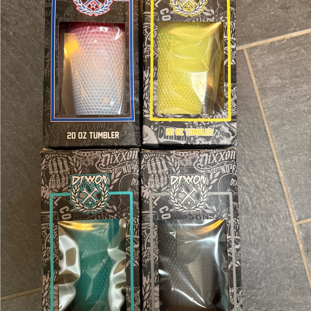 DIXXON Colorful 20 oz Tumblers Set